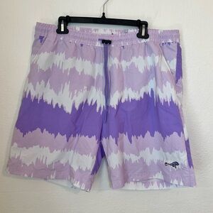 Adidas Men’s Adventure Archive Printed Chameleon Logo Swim Short Purple XL